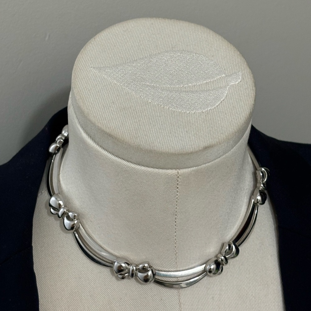 Vintage Sperry  Silver Choker Necklace